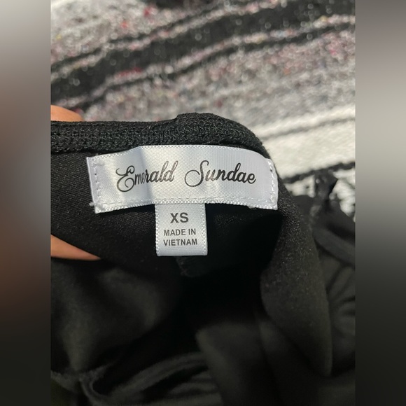 Just a plain black dress with a open leg slit. - Picture 2 of 4